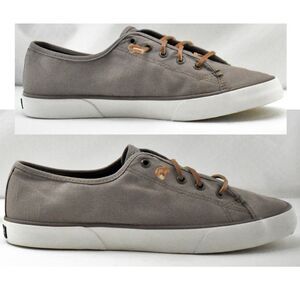 Sperry Top-Sider Pier View Taupe Canvas Slip On Sneakers - Women's Size 10